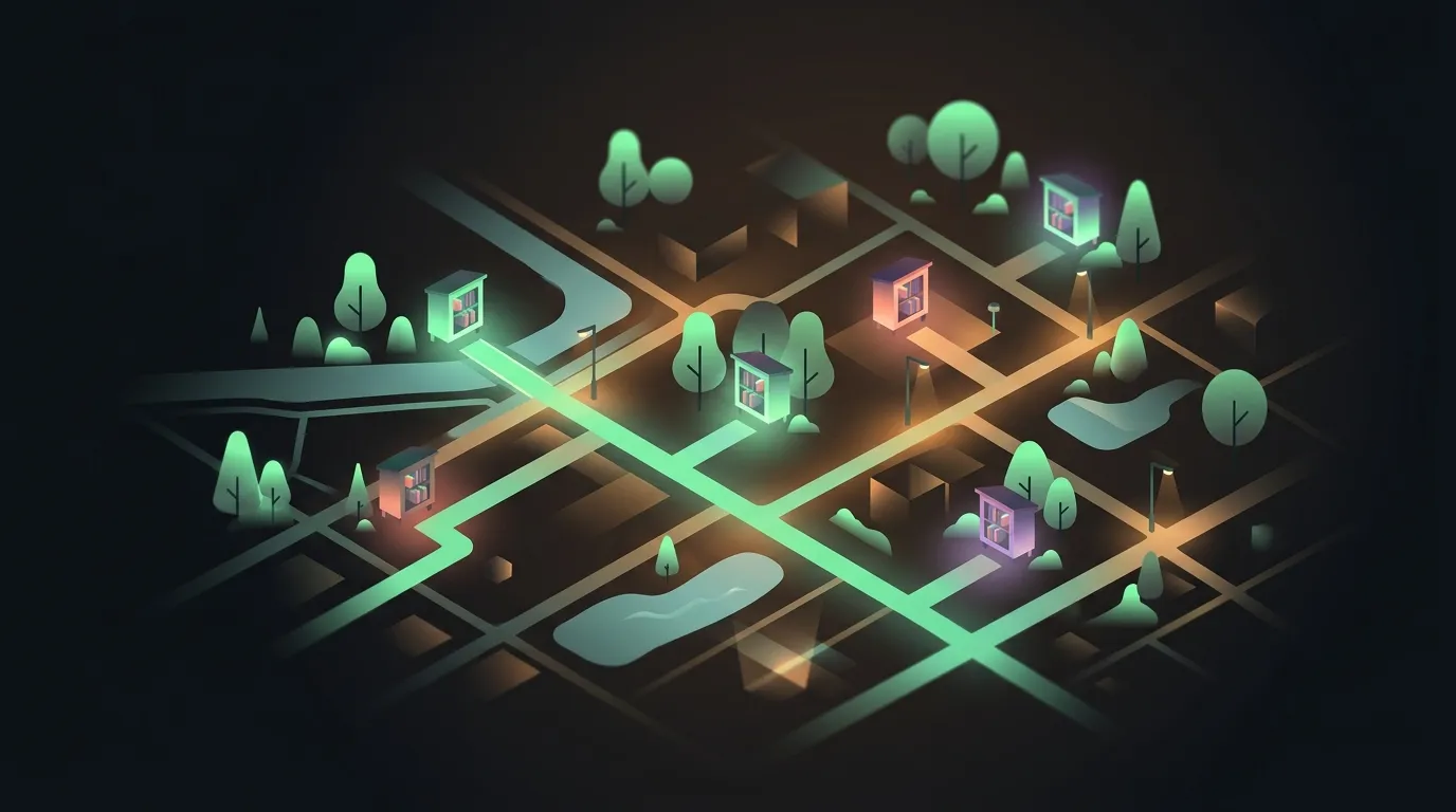 An open-source map for the neighborhood book swap