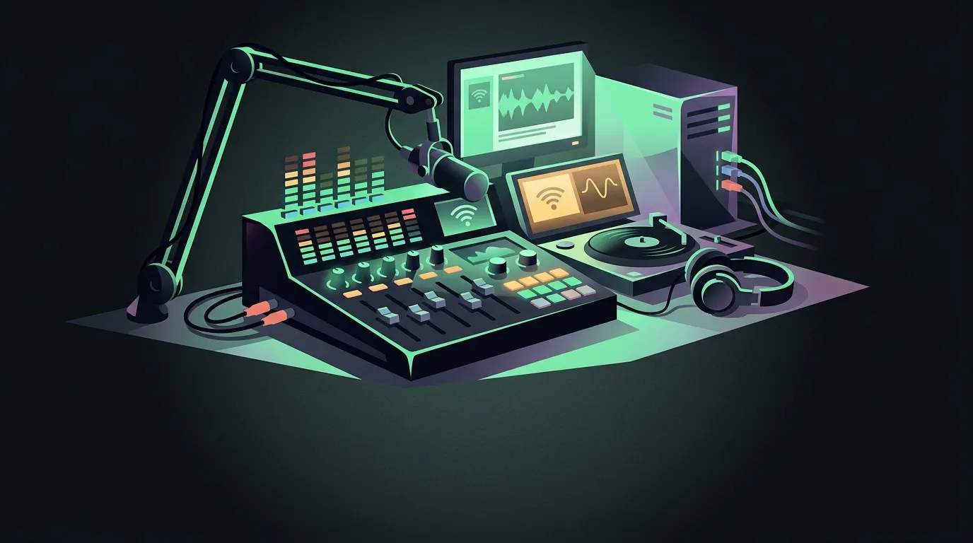 Self-hosted radio with Icecast and Navidrome (no AI DJ)